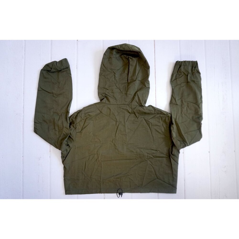 Windsor Cropped Half Zip Windbreaker Hooded Jacket, Size XL - Picture 5 of 5